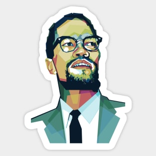 Malcolm X WPAP Sticker